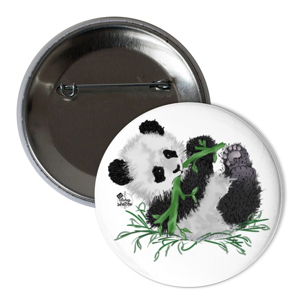Odznáček  s potiskem Pandička
