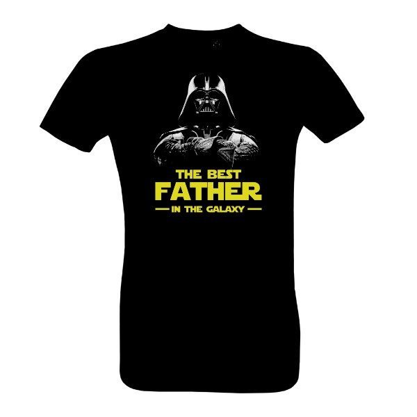 Tričko s potiskem The best father in the galaxy